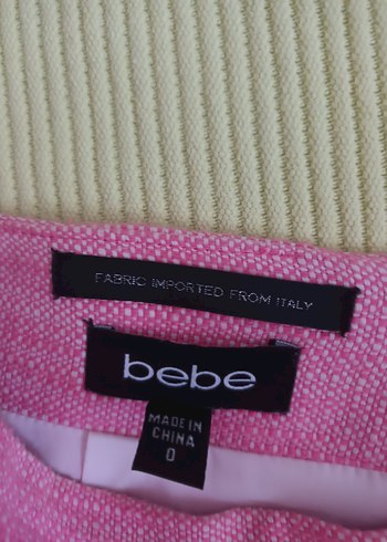 Pembe keten Bebe marka XS kalem dizüstü etek