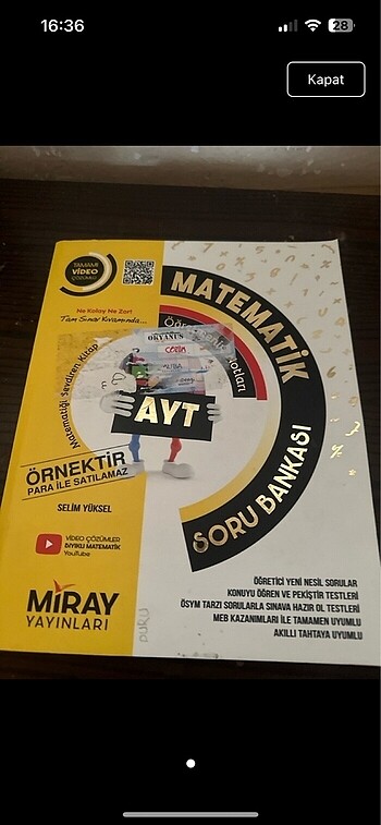  Ayt karışık kitaplar