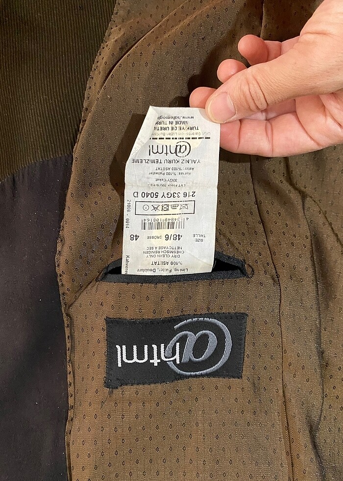 Kadife blazer ceket - Görsel 3