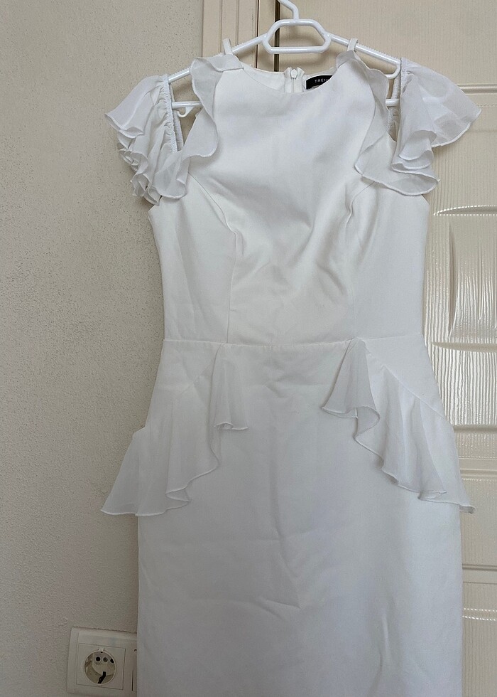 Beyaz nikah elbise - Görsel 3