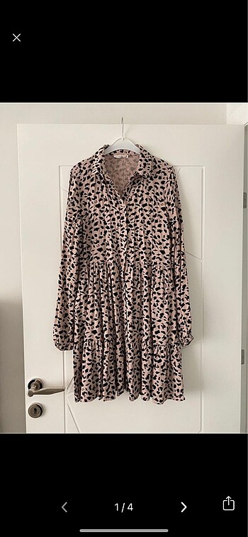 Defacto leopar 36 beden elbise