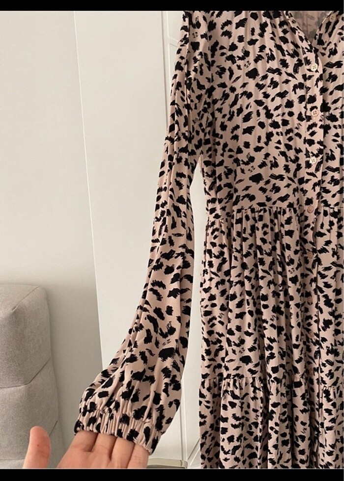 Defacto leopar 36 beden elbise - Görsel 2