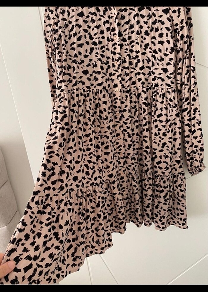 Defacto leopar 36 beden elbise - Görsel 4