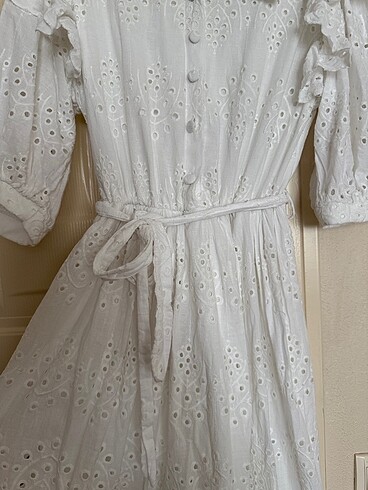 Fisto beyaz elbise - Görsel 5