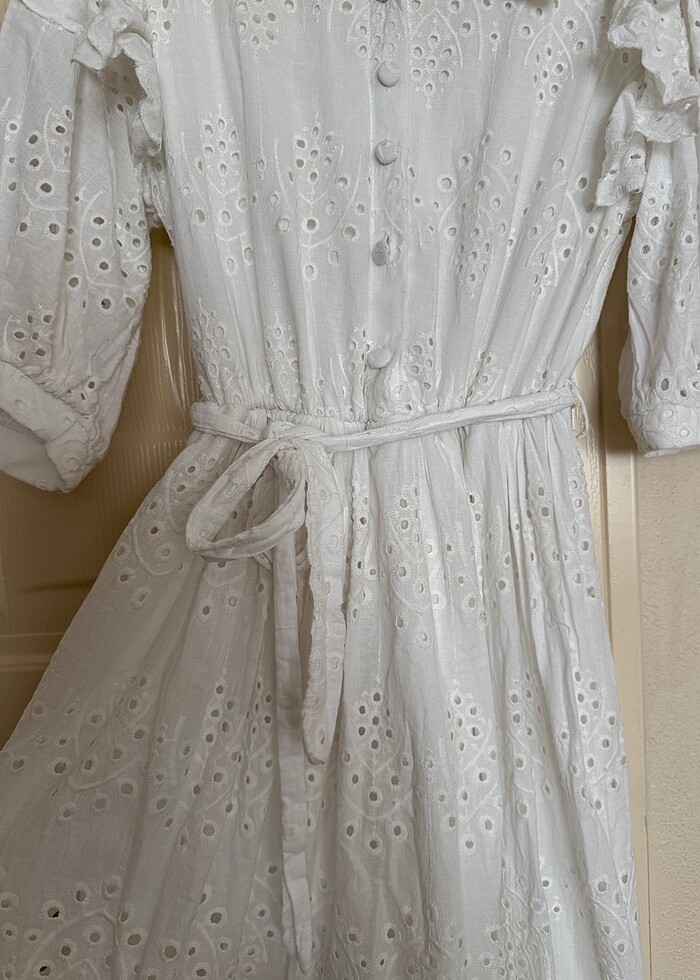 Fisto beyaz elbise - Görsel 5