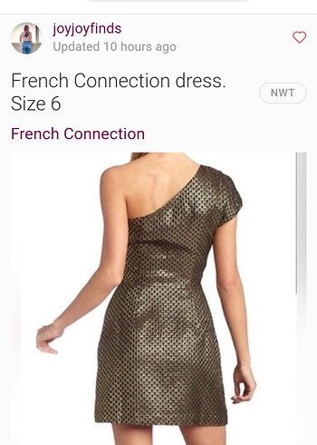 French Connection French Connection tek kol siyah Elbise