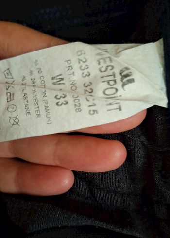 33 Beden lacivert Renk Düğmeli Lacivert Kadın Kot Pantolon