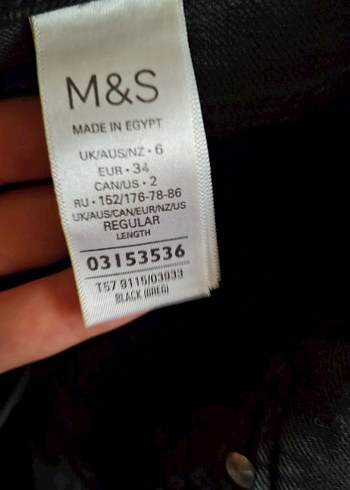 34 Beden siyah Renk Kadın Siyah Bol Kesim Midi Kot Pantolon
