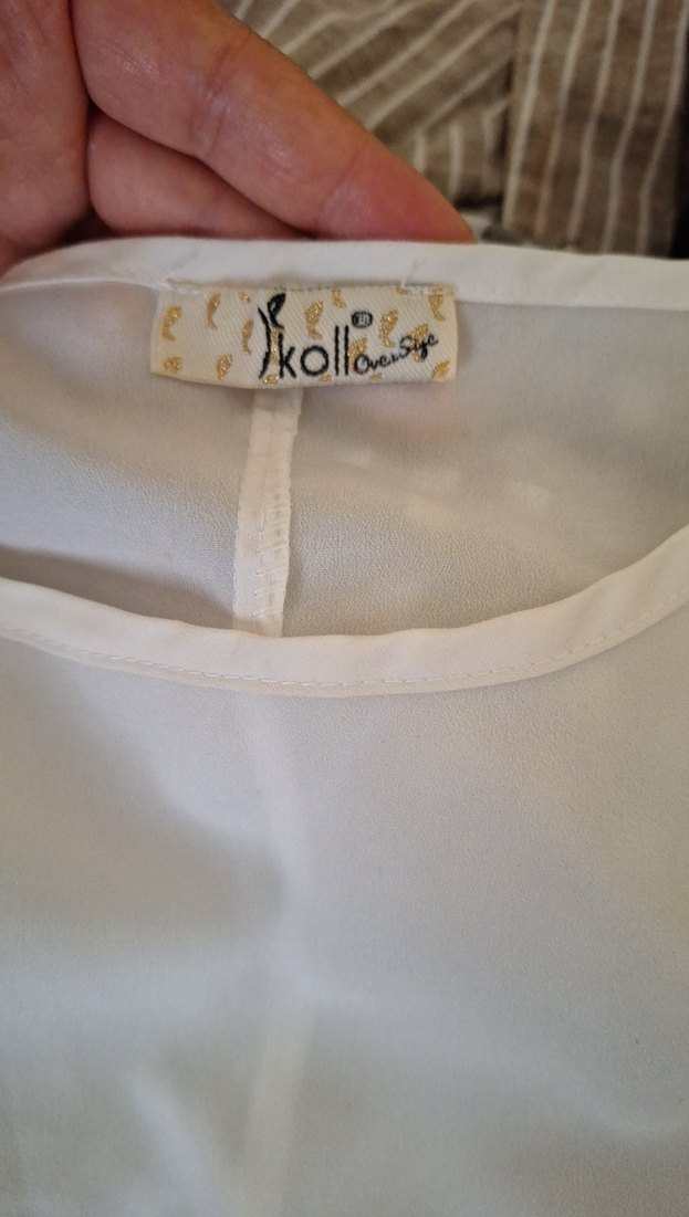 Baskılı, Salaş, Askısız, Şifon bluz - Görsel 2