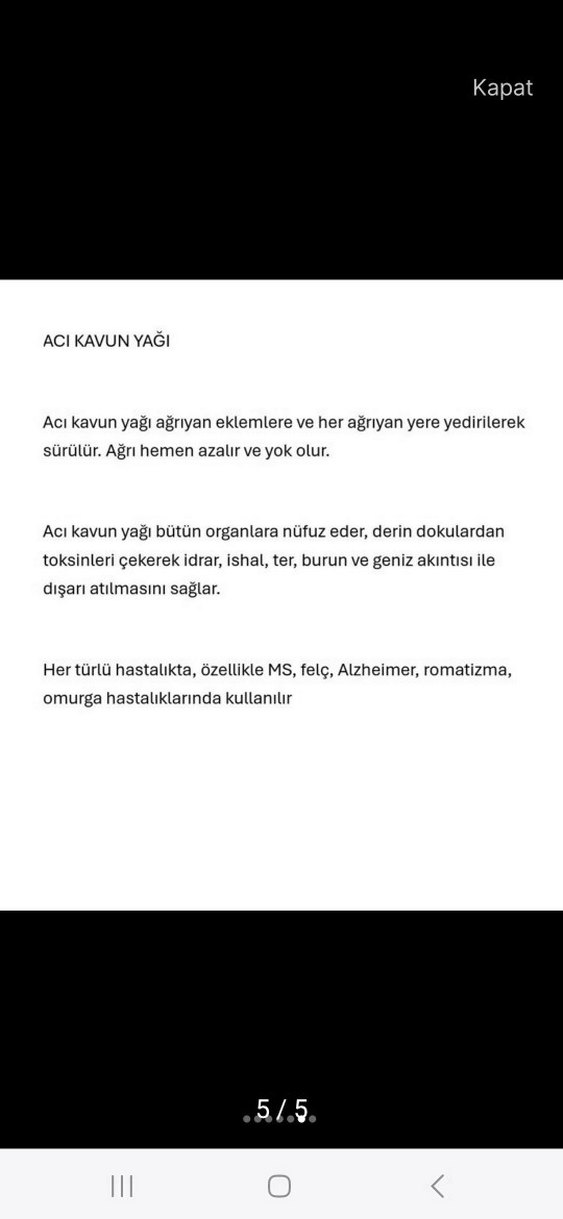Acı Kavun Yağı - 50ml - Görsel 5