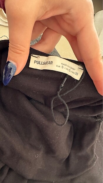 Pull and Bear Siyah mini elbise