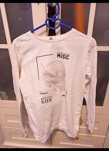 12-13 Yaş Beden beyaz Renk Erkek çocuk sweat