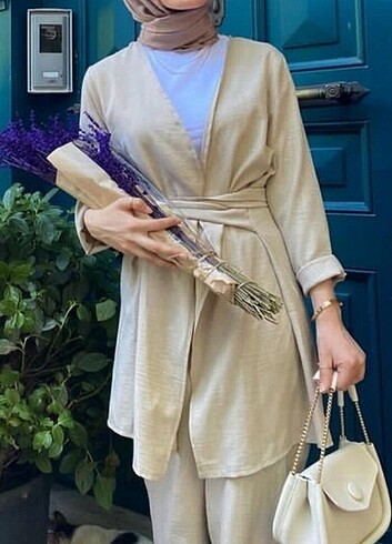 Keten kimono takım