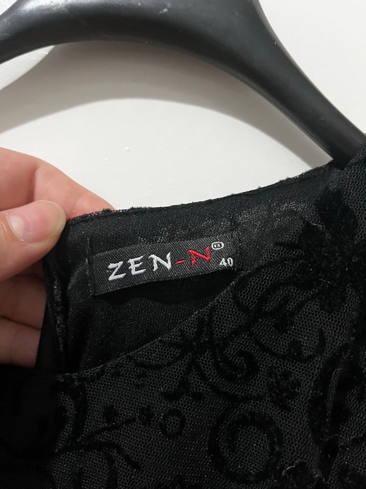 Dantel Detaylı Siyah Midi Gotik Elbise - Görsel 2