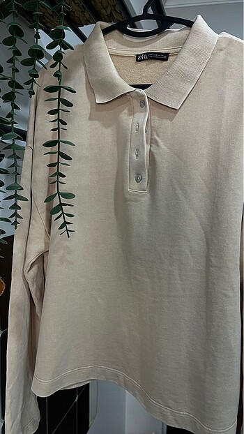 Zara Rustik Polo Sweatshirt