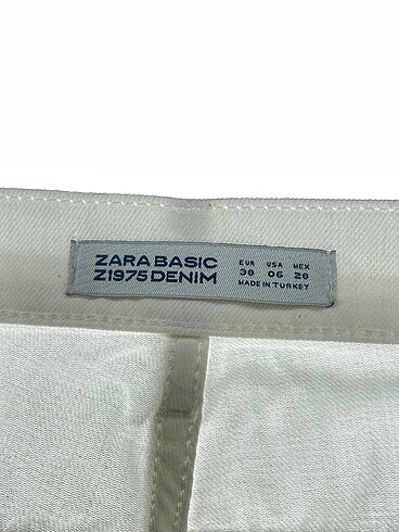 38 Beden beyaz Renk Zara Jean / Kot %70 İndirimli.