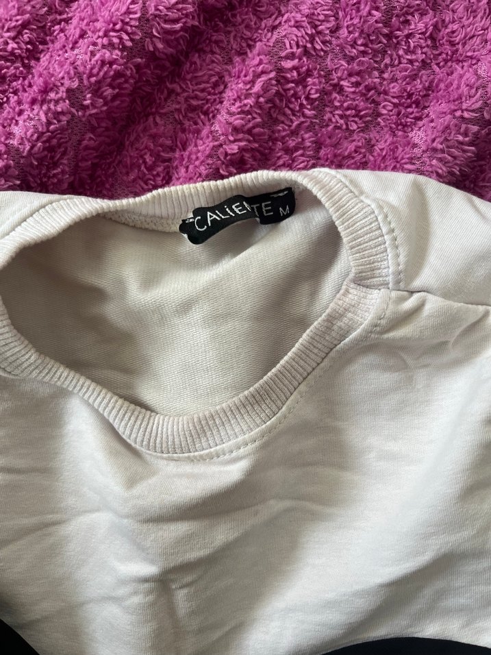 Beyaz Siyah Drapeli Midi Elbise - Görsel 2