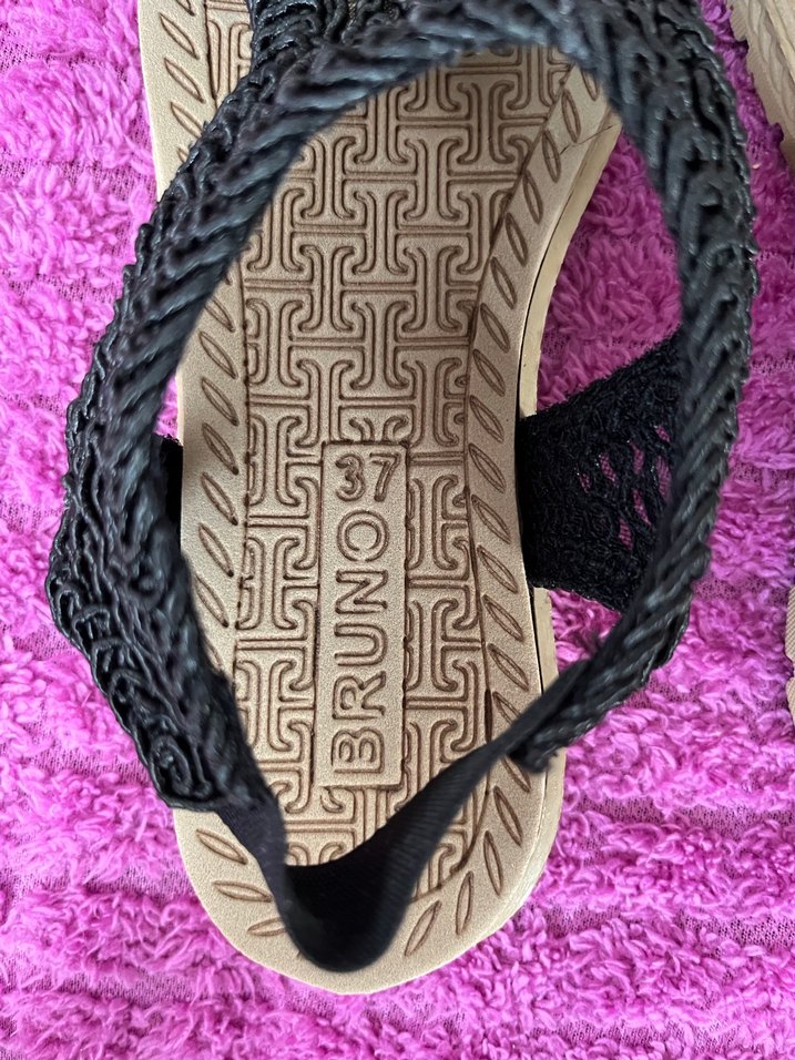 Kadın Siyah Örgü Dolgu Topuklu Terlik - Görsel 3