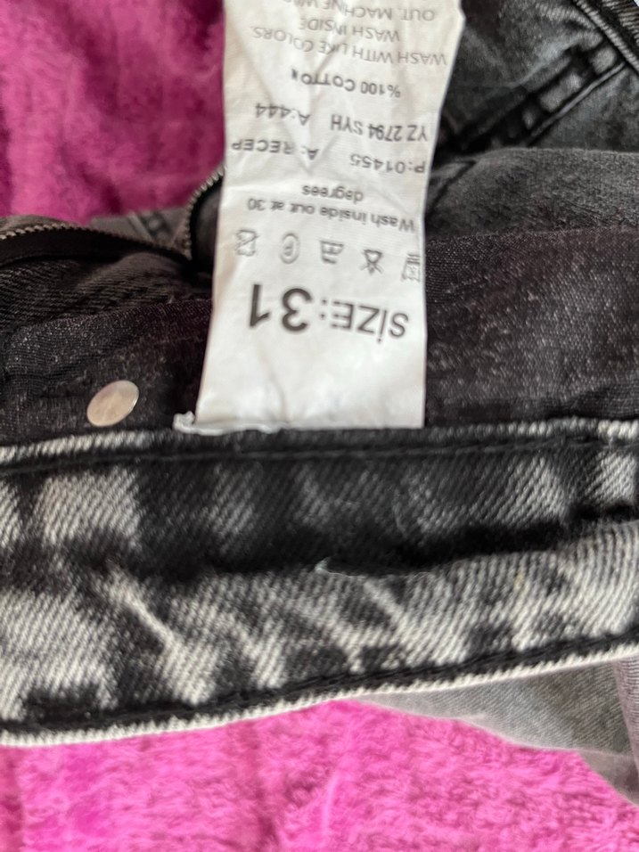 Gri Kadın Bol Kesim Denim Pantolon - Görsel 4