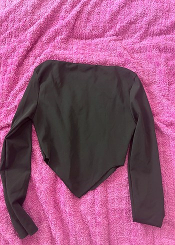 Uzun Kollu Siyah Gotik Bluz - Görsel 2