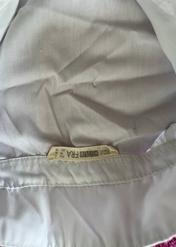 Kot detaylı beyaz gömlek - Görsel 2