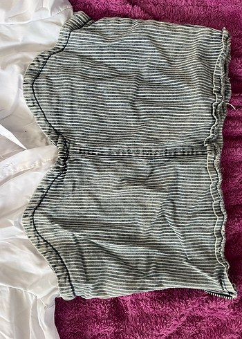 Kot detaylı beyaz gömlek - Görsel 3