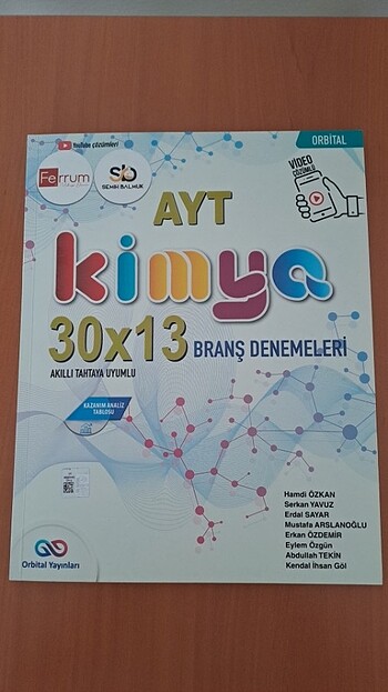 Orbital yayınları Ayt kimya deneme