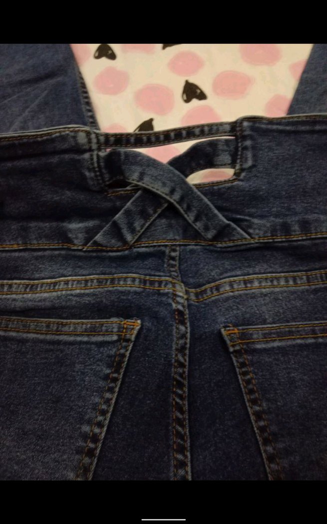 Düğmeli Mavi Kadın Midi Boy Jean - Görsel 3