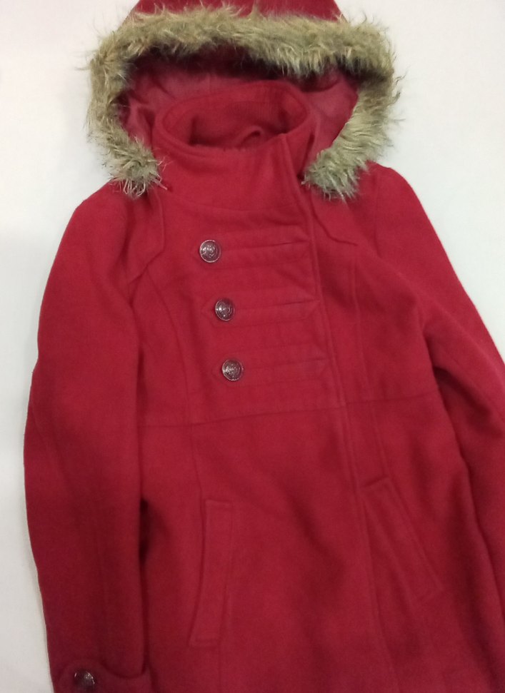 Kırmızı Çocuk Kaban - Görsel 4