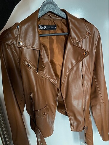 Zara Zara taba biker deri ceket
