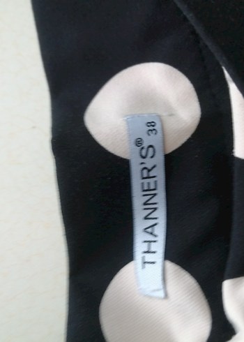 Puantiye Desenli Siyah Piliseli Midi Hamile Eteği - Görsel 2