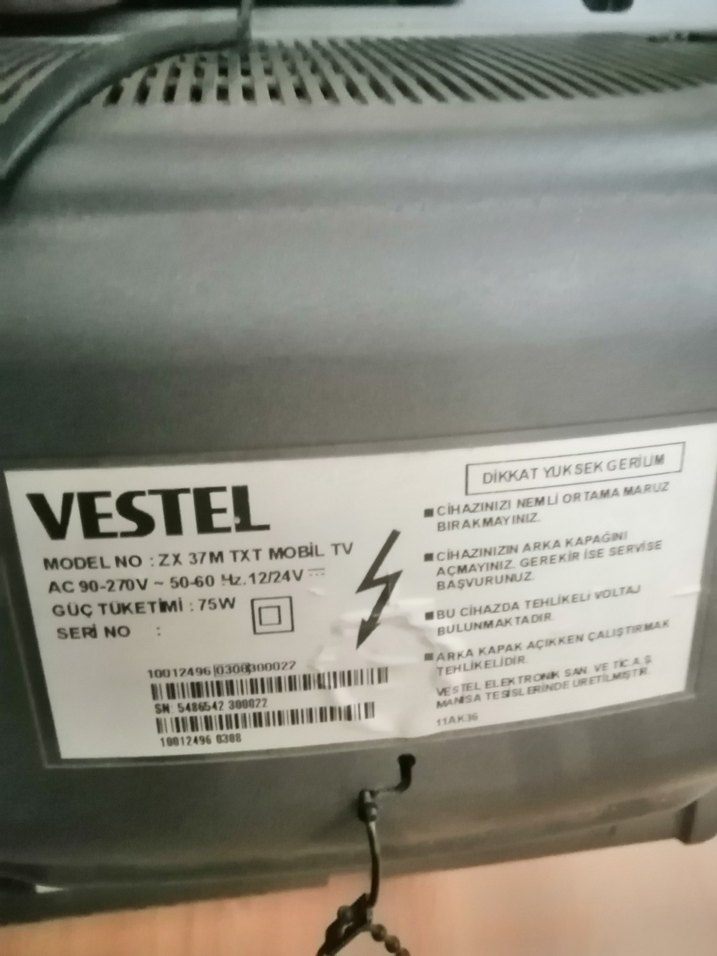 Siyah VESTEL CRT Monitör - Görsel 3