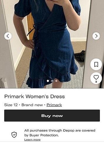 Primark elbise az kullanilmis 