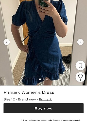 Primark Primark elbise az kullanilmis 