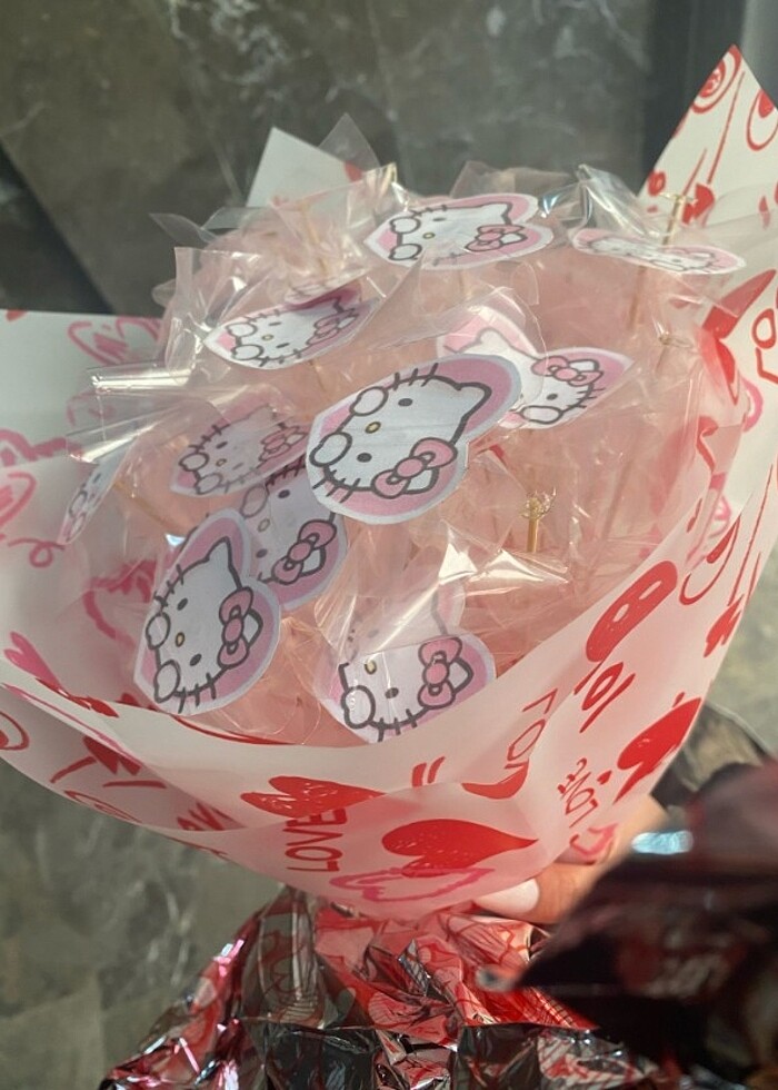 Hello kitty buket - Görsel 2