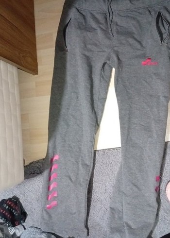 Kadın Gri Fermuarlı Eşofman Altı - Görsel 2