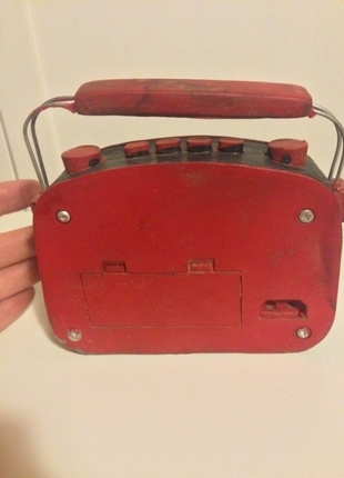 diğer Beden kırmızı Renk vintage süs radyo