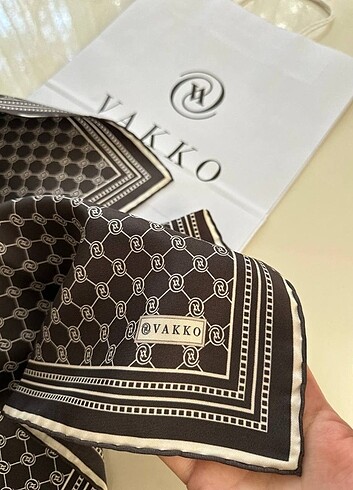 Beden Vakko Monogram Eşarp - Antrasit