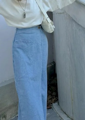 Denim&Co Uzun Kot Etek