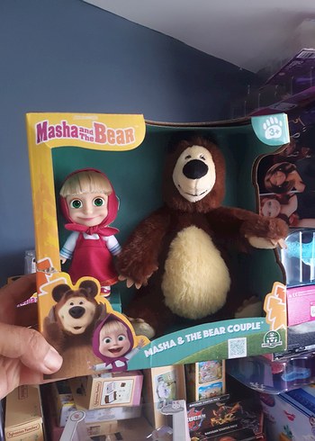 Beden Masha ve Koca Ayı 20 Cm Peluş-12 Cm Bebek