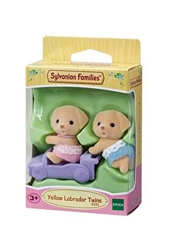 Beden Renk Sylvanian Families Sarı Labrador köpek İkizler 5430