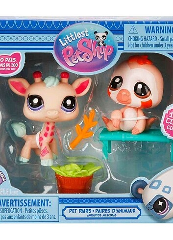  Littlest Pet Shop Minişler 2li Figür Set Zürafa Ve Tembel hayvan