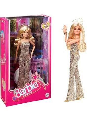 Barbie Movie Barbie Gold Tulumlu Bebek HPJ99 