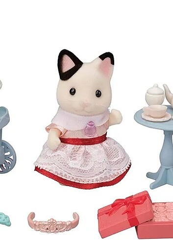 Beden Sylvanian Families Parti Zamanı Oyun Seti Smokin Kedi Kız 5646