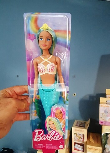 Beden Barbie Dreamtopia Deniz Kızı Bebekler - Mavi Kuyruk Sarı Taç