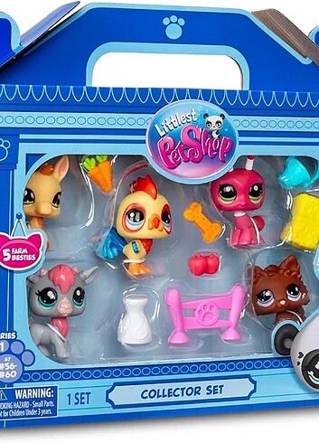 Beden Renk Littlest Pet Shop Minişler 5'li Figür Seti S1 - Minişler Çiftlik