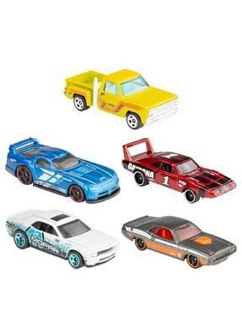  Beden Renk HOT WHEELS Beşli Araba Seti Mopar HTV48