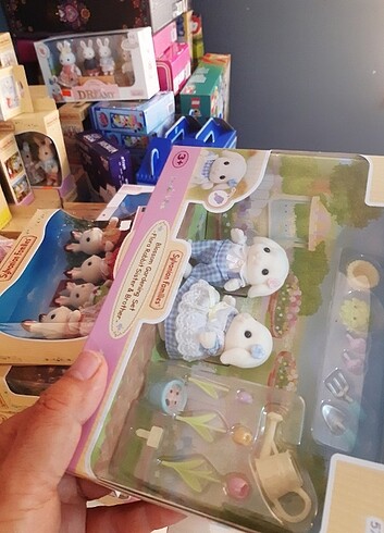  Beden Sylvanian Families Flora Tavşan Kardeşler Bahçıvanlık Se