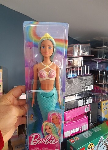 Barbie Barbie Dreamtopia Deniz Kızı Bebekler - Mavi Kuyruk Sarı Taç