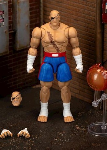 Jada Sagat Street Fighter 2 Deluxe Figür